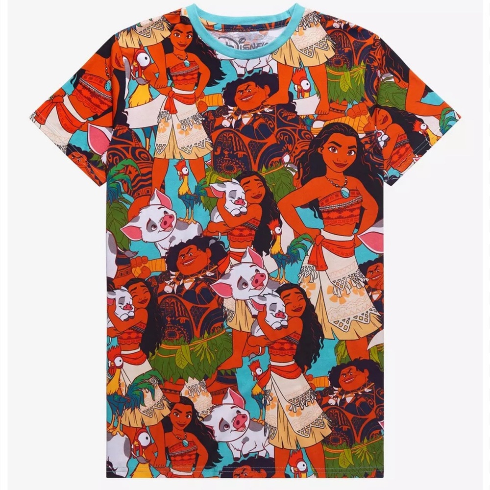 Disney Cakeworthy AOP Mulan Cartoon Print Short Sleeve Tee